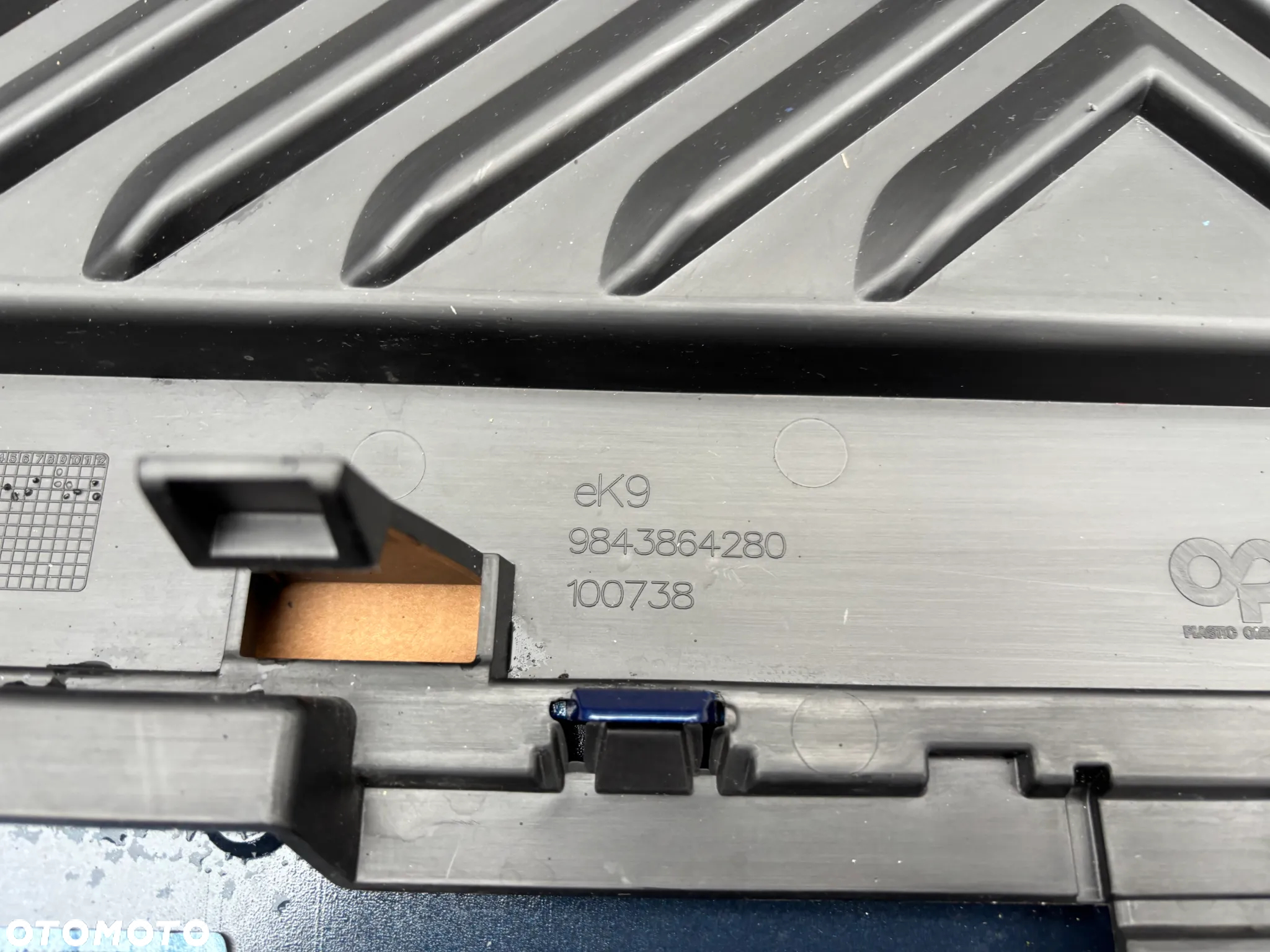 Oryginalny Zderzak Przedni Citroen Berlingo E IV 4 Pod PDC Grill Atrapa Dół Zderzaka Halogen Kratka Lewa Prawa 9816749477 Chrom Niebieski JG 2R - 16