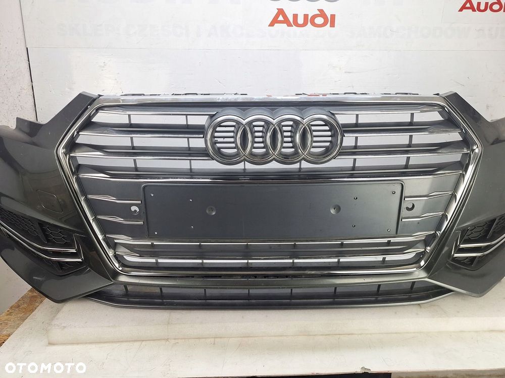 ZDERZAK AUDI S4 A4 S-LINE B9 8W 2017-2019 GRILL PRZED LIFTEM 6 X PDC SPRYSK - 2
