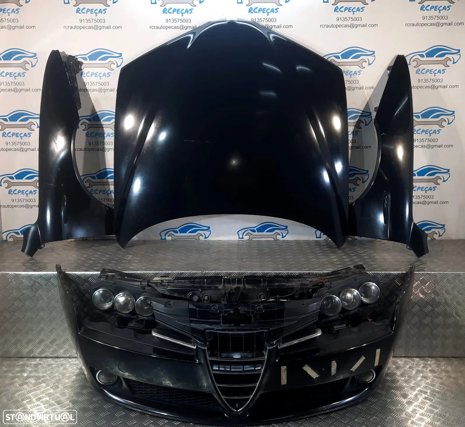 .FRENTE COMPLETA ALFA ROMEO 159 TI BRERA SPIDER 939 CAPOT PARACHOQUES GUARDA-LAMAS OTICAS XENON RADIADOR VENTILADOR FRENTE FIBRA REFORÇO - 2