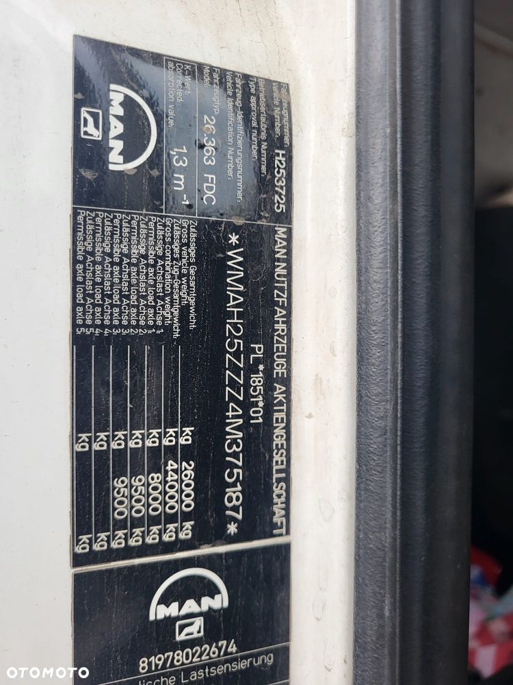 MAN 26.363 TG-A E3 26.0t - 8