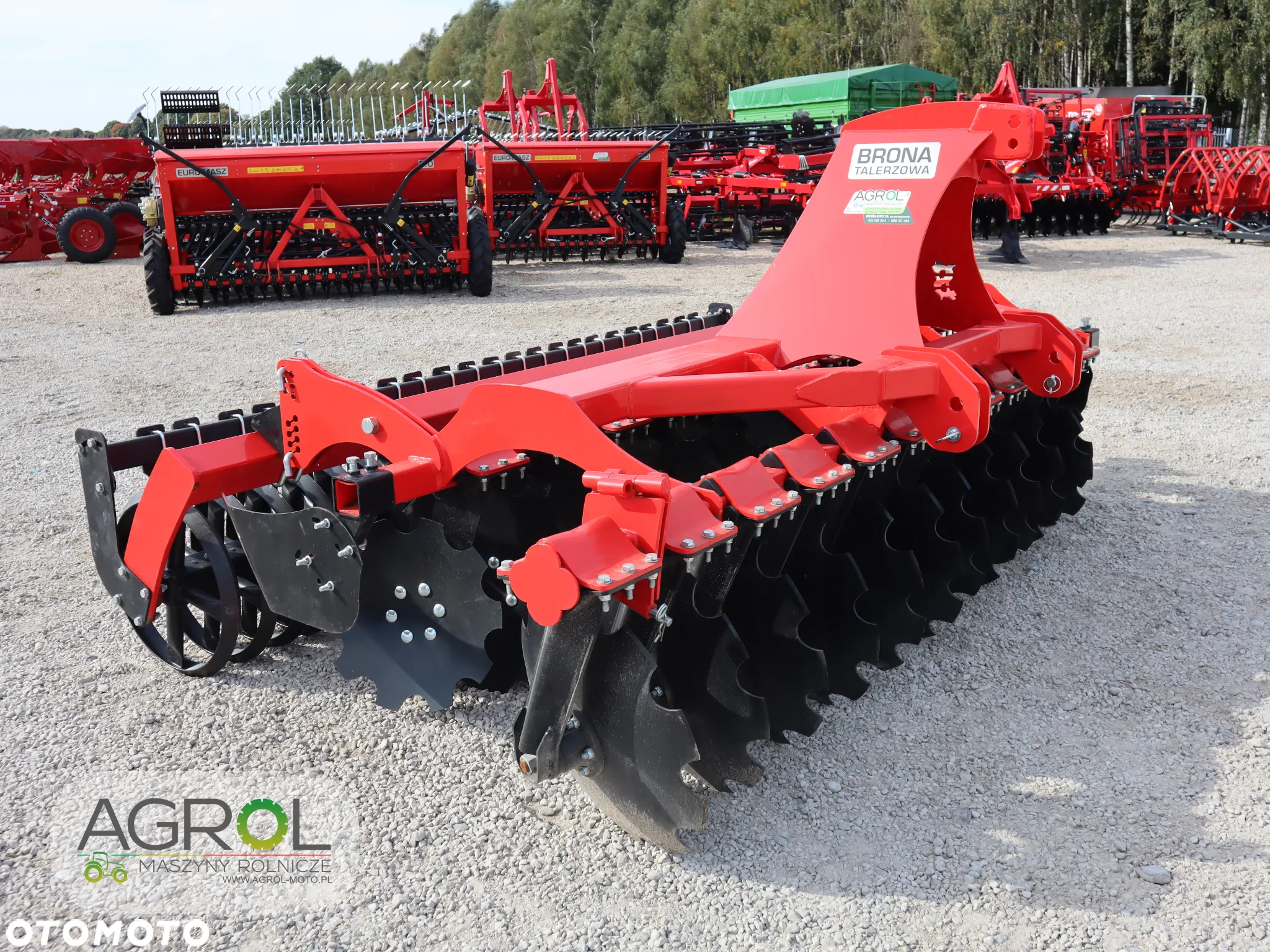 Brona talerzowa Euro-Masz 3m talerzówka; rura, daszek; Agro-Factory - 7