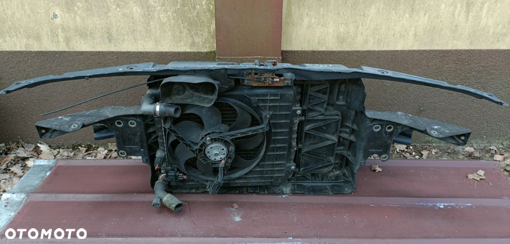 SKODA FABIA I 99-08 r. 1,4 B pas przedni komplet chłodnic WENTYLATOR + - 10