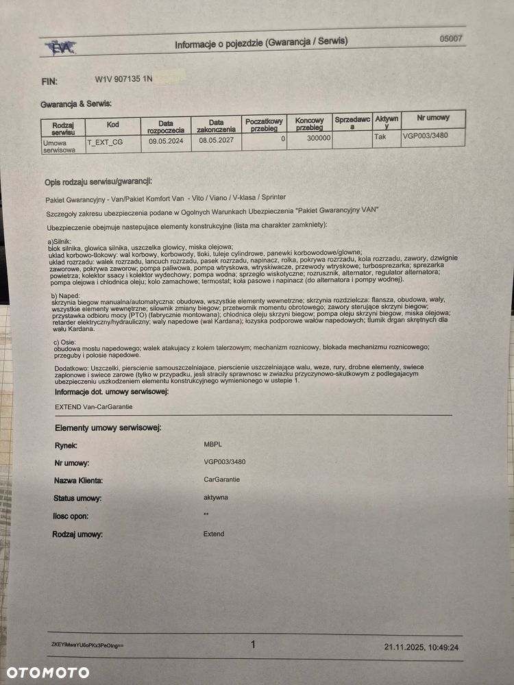 Mercedes-Benz Mercedes-Benz Sprinter 317 Salon Polska Gwarancja 05.2027 Winda Firanka - 14