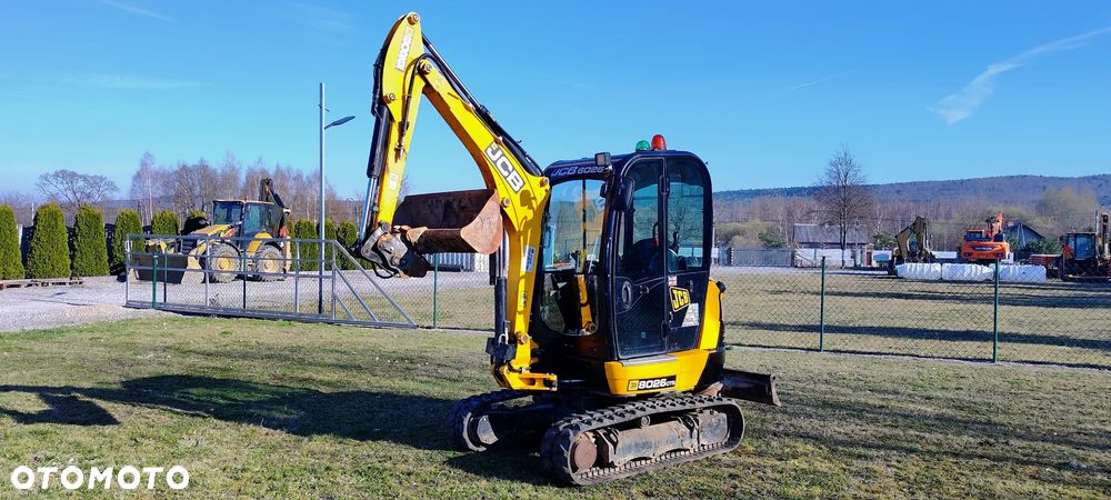 JCB JCB 8026 CTS mini Koparka 1317 MTG sprowadzona 3 łyżki szybkozłącze hydrauliczne piękny stan GOODBER 8025 - 24