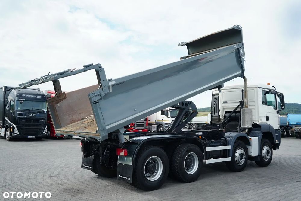 MAN TGS 35.420 / 8X4 / WYWROTKA 2 STRONNA - 6 M / HYDROBURTA / HYDROKLAPA /  BORDMATIC / EURO 6 - 5