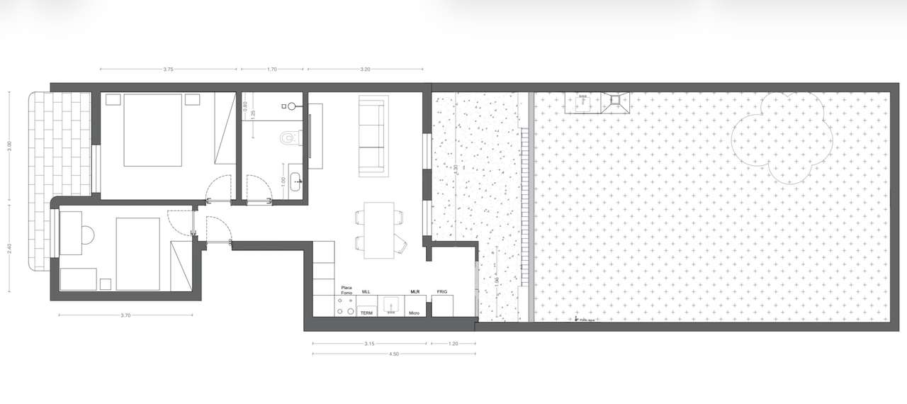 Exclusivo Almada T2 Totalmente Renovado com Quintal de 135m² e Varanda - Grande imagem: 2/4