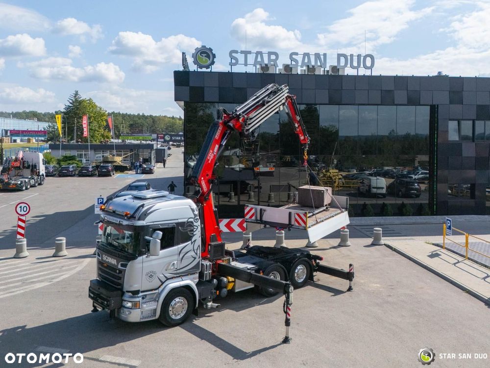 Scania R580 6x2 FASSI F545RA.2.27 XE  HDS Żuraw Fly Jib Wciągarka Siodło - 8