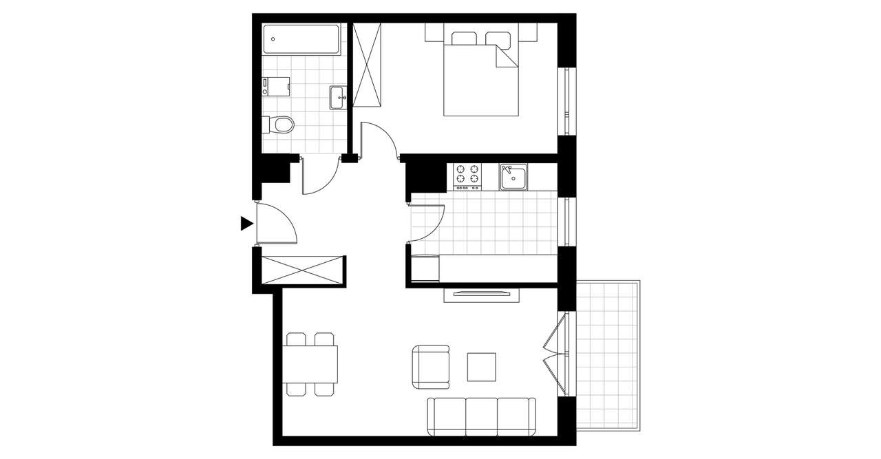 2-pokojowe mieszkanie 50m2 + balkon Bezpośrednio - Pełny obrazek: 3/23
