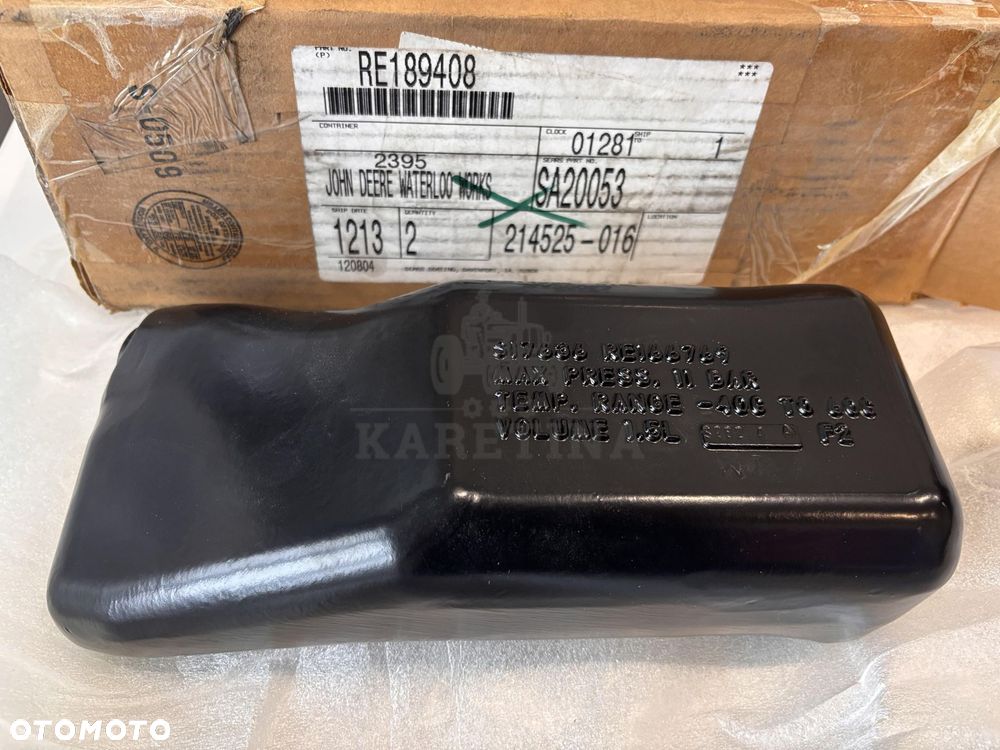 John Deere 8R 9R 8120 8230 9030 9RT 9RX  Zbiornik Powietrza Wspornik RE189408 RE586737 - 1