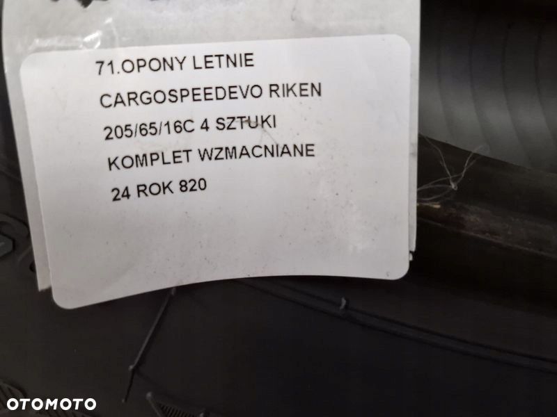 OPONY LETNIE CARGOSPEEDEVO RIKEN 205/65/16C 4 SZTUKI KOMPLET WZMACNIANE 24 ROK - 3