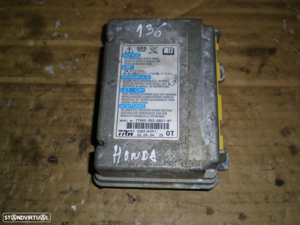Modulo Airbag 77960SEGG821M1 HONDA ACCORD - 1