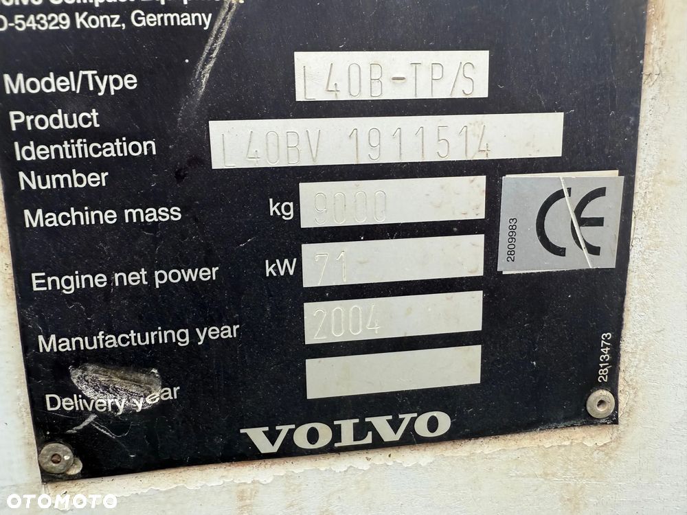 Volvo L40 B Ładowarka Kołowa Szczęka Szybkozłącze - 11