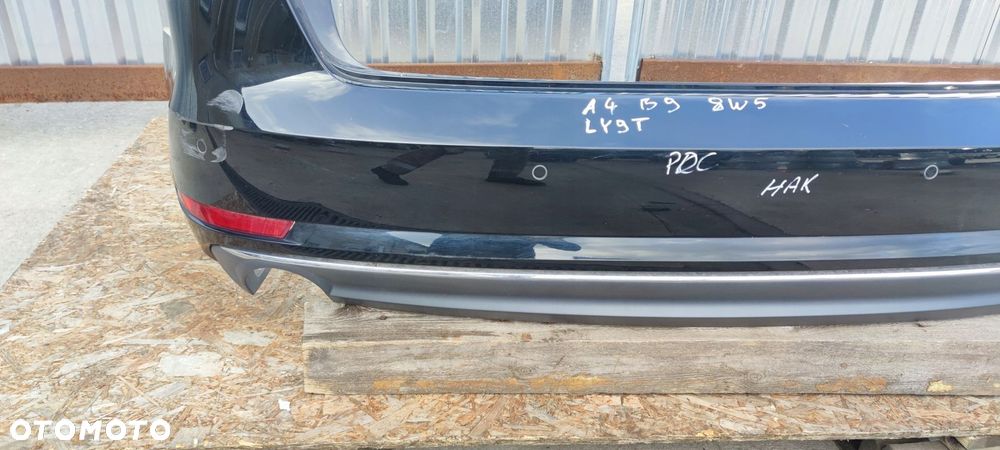 ZDERZAK TYŁ KOMPLETNY AUDI A4 B9 SEDAN LY9T 4X PDC HAK - 7