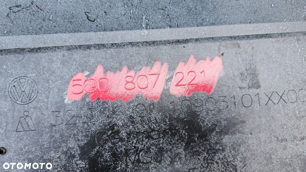 VW GOLF VII 7 5G0 2012-2016 Zderzak przód Zderzak przedni 5G0807221 pod Xenon spryski - 14