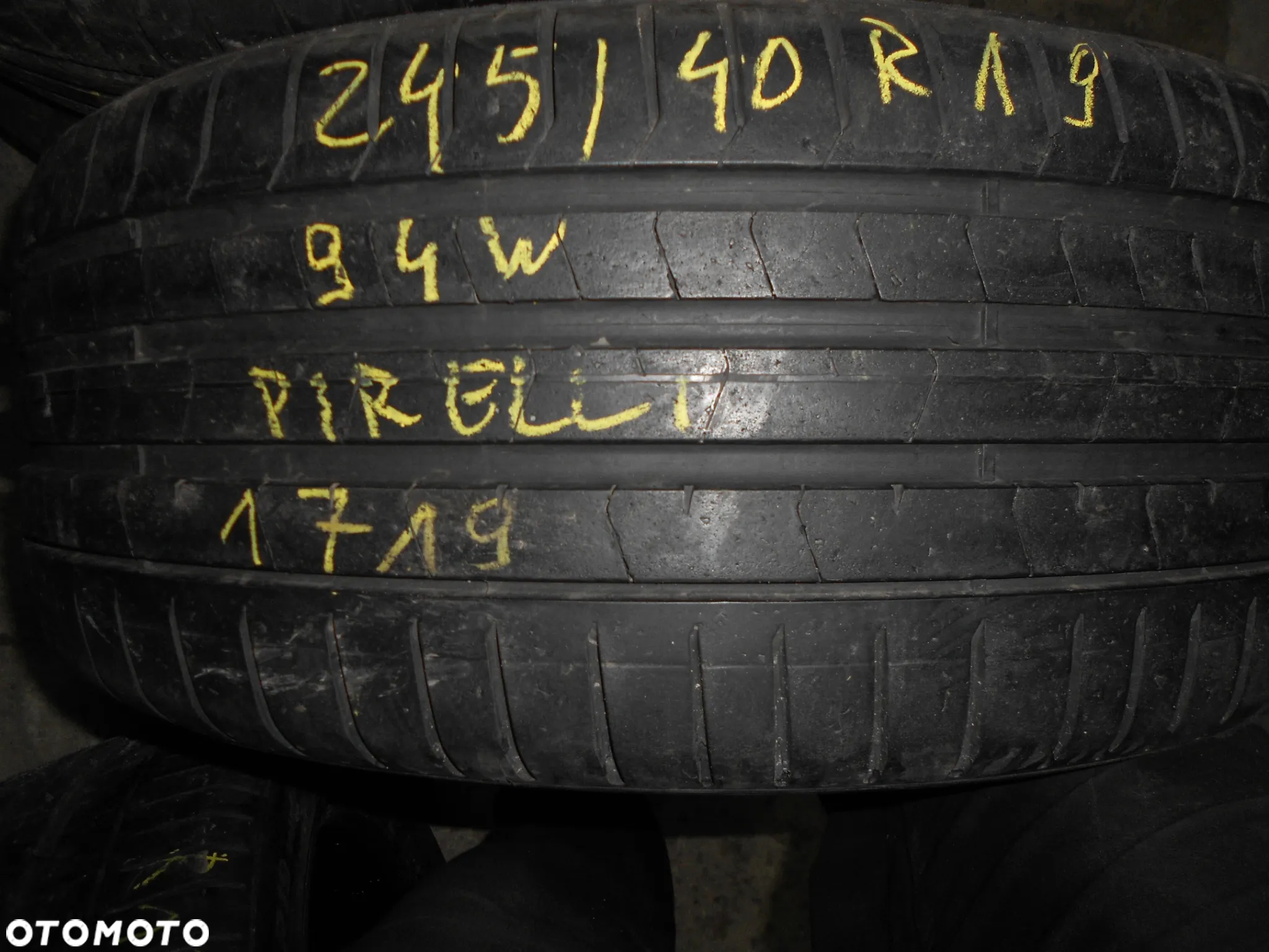 OPONY 245/40R19 PIRELLI PZERO TM  DOT 1719 7.1MM - 3