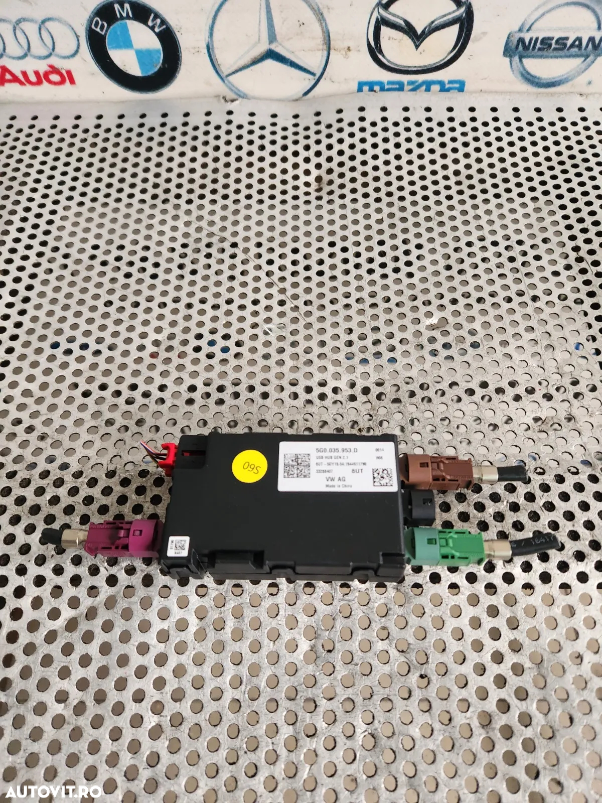 Modul Control USB Vw Seat Skoda An 2018-2019-2020-2021-2022-2023 Cod 5QD Superb Octavia T-Roc T-Cro - 4