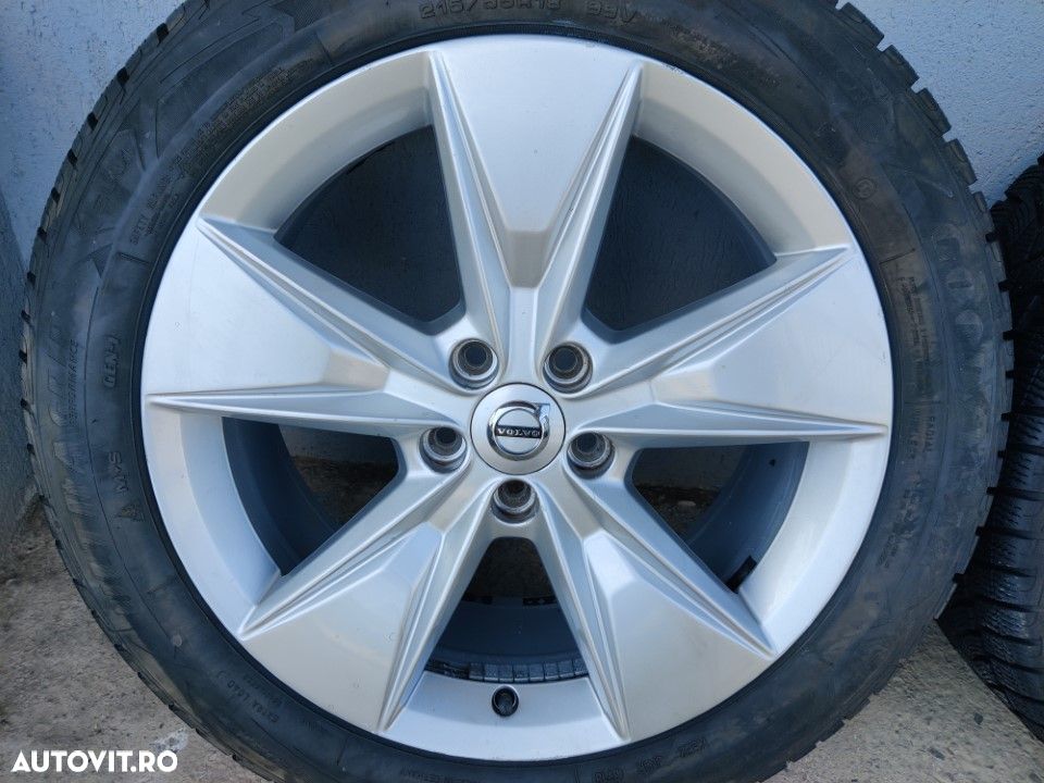 Jante 5 spite 18" Volvo S60 V60 CC S90 V90 XC40 XC60 XC90 XC70 anvelope 215/55 R18 - 31680200 - 1