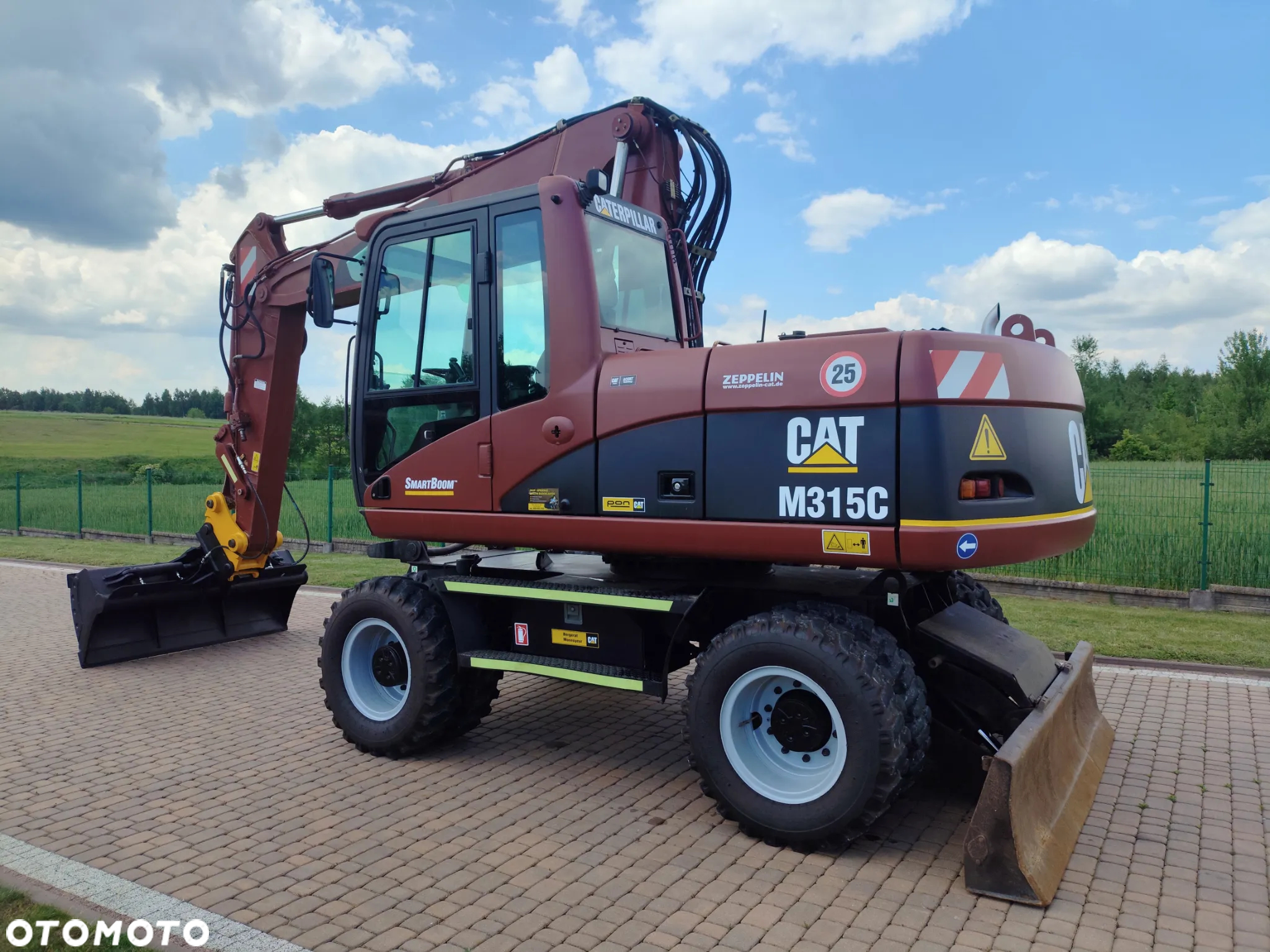 Caterpillar 315C / KOPARKA KOŁOWA / SPROWADZONA / NOWE OPONY / 10 000 MTG / - 3