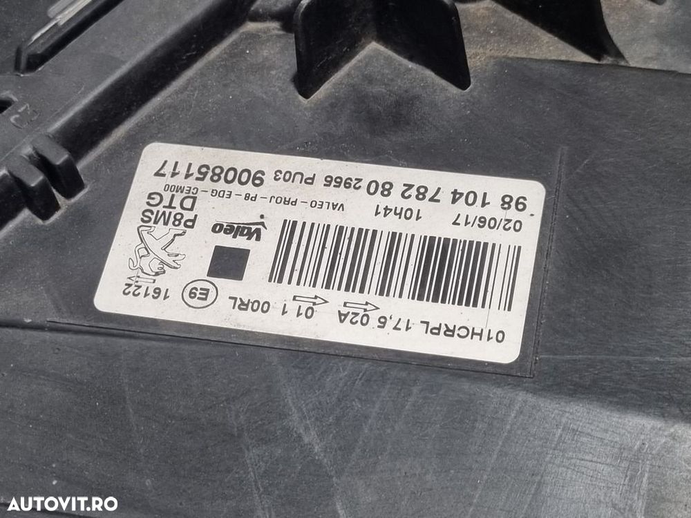 Far Dreapta Peugeot 3008 II 2016 - 2020 SUV 4 Usi (1316) Fara xenon .P900851172955 - 4