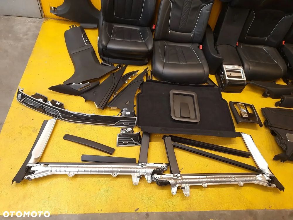 BMW 7 G12 LONG FOTEL FOTELE BOCZKI TUNEL PLASTIKI OSLONA KOMPLET - 14