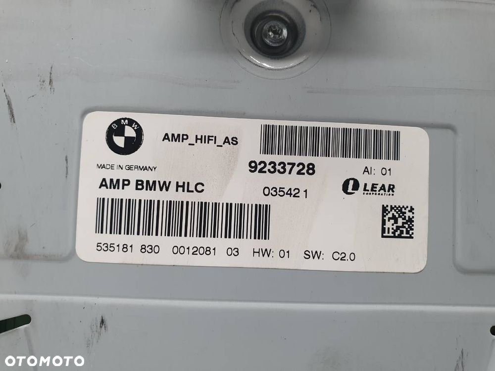 WZMACNIACZ AUDIO HIFI BMW 7 F01 F02 9233728 - 4