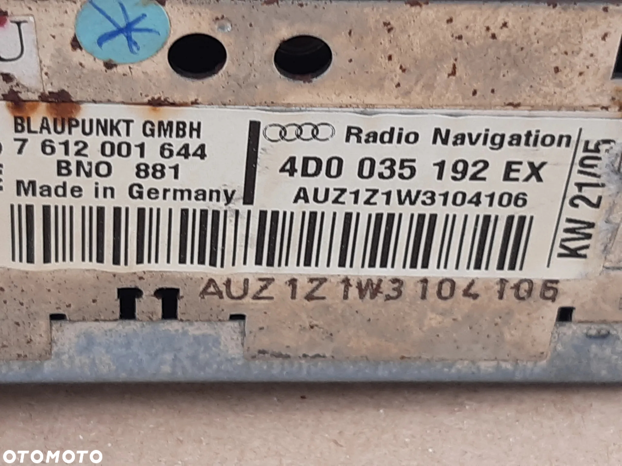 AUDI A8 D2 LIFT RADIO NAWIGACJA 4D0035192E - 12