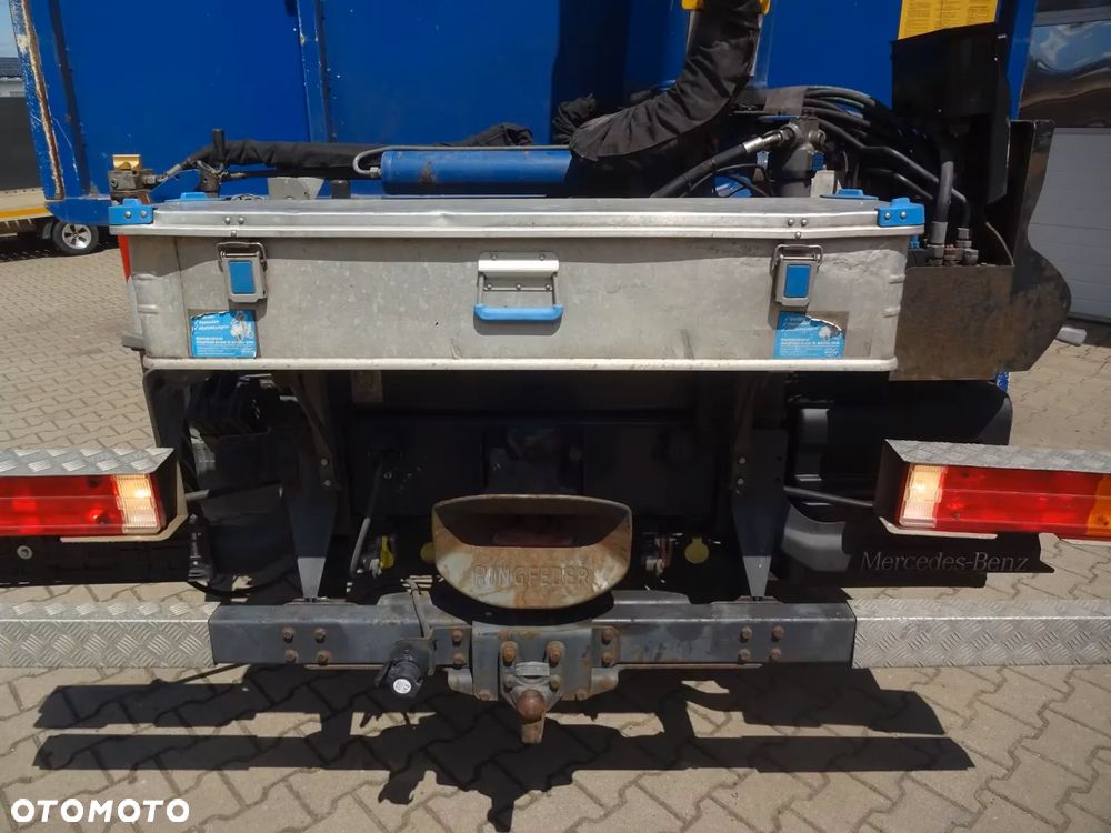 Mercedes-Benz ATEGO 4x2 1224 WYWROTKA KIPER miller + HDS dzwig żuraw PALFINGER + CZERPAK + WIDŁY // NISKI Potwierdzony przebieg!!! - 19