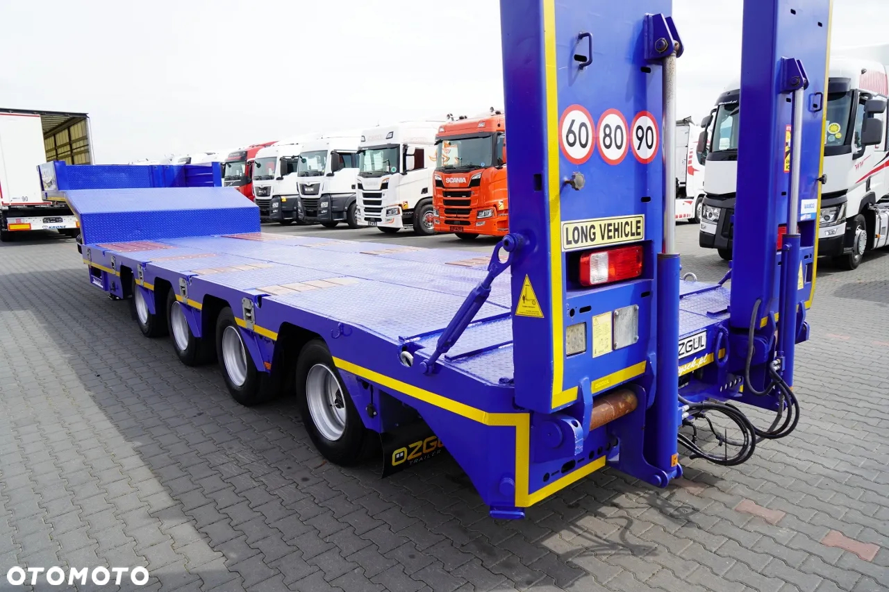 Faymonville OZGUL  NACZEPA LAWETA / LW4 / NISKOPODWOZIOWA / POSZERZANA / 4 OSIE /  12 M / NAJAZDY HYDRAULICZNE / SPROWADZONA - 13