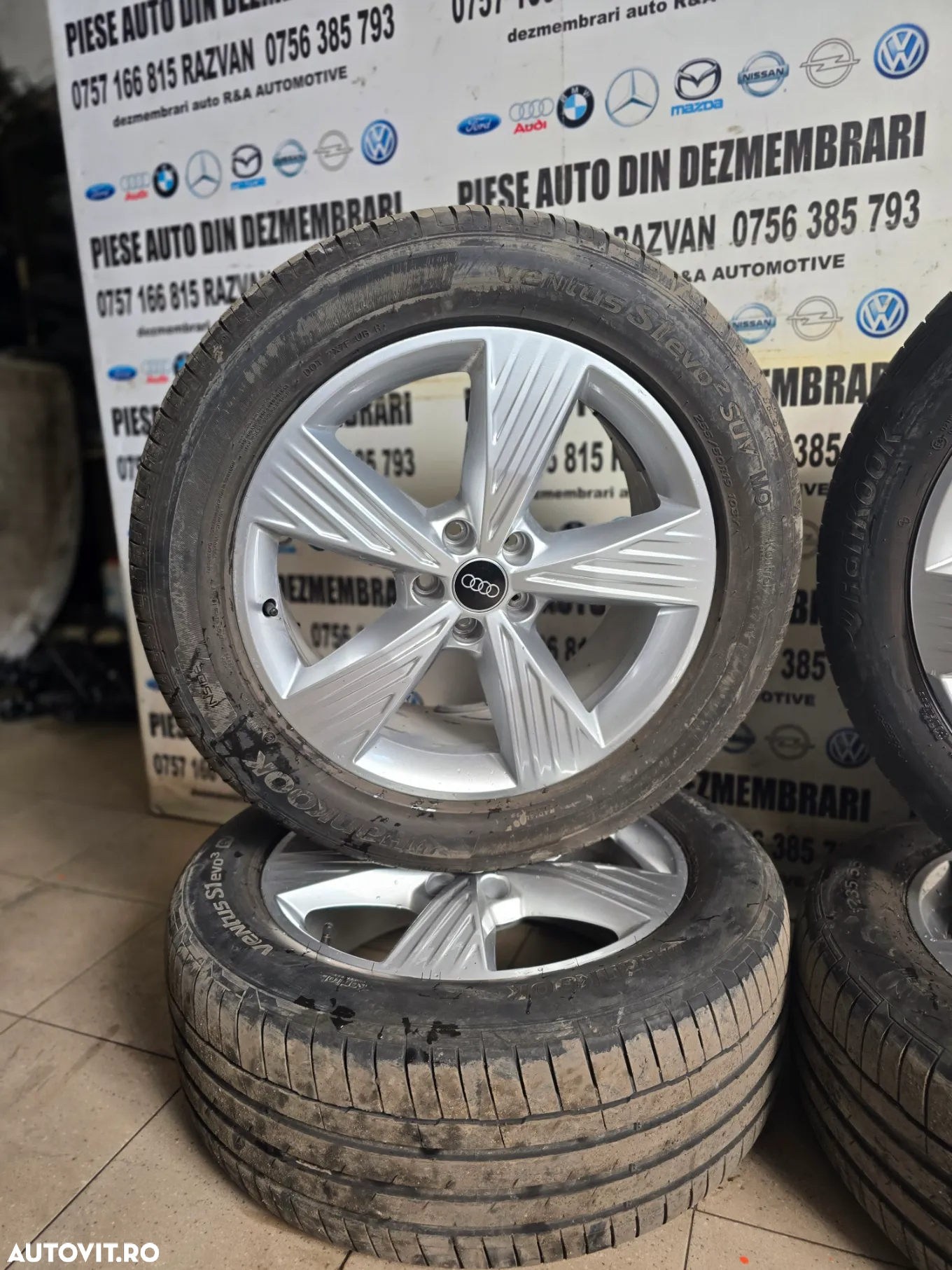 Set Jante Aluminiu R19 2 Dimensiuni Audi Q4 E-Tron 235/55R19 255/50R19 5X112 Anvelope Vara Dot 2023 - 4