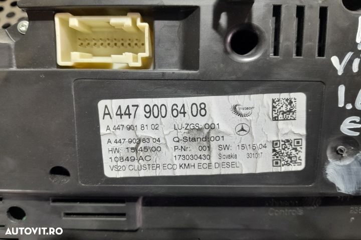 Ceasuri bord A4479006408 A4479006408 Mercedes-Benz Vito W447 [2014 - - 4