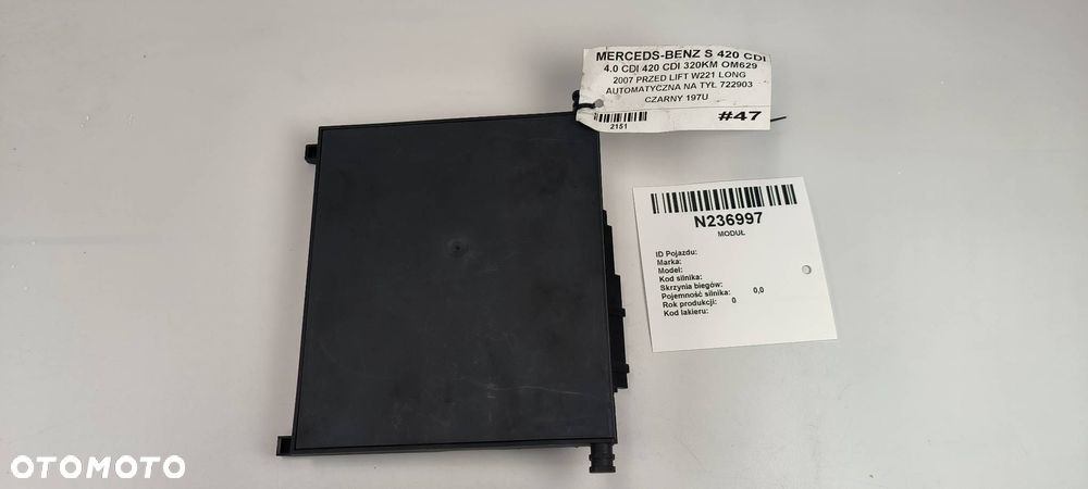 MODUŁ MERCEDES S 420 A2218702986 - 1