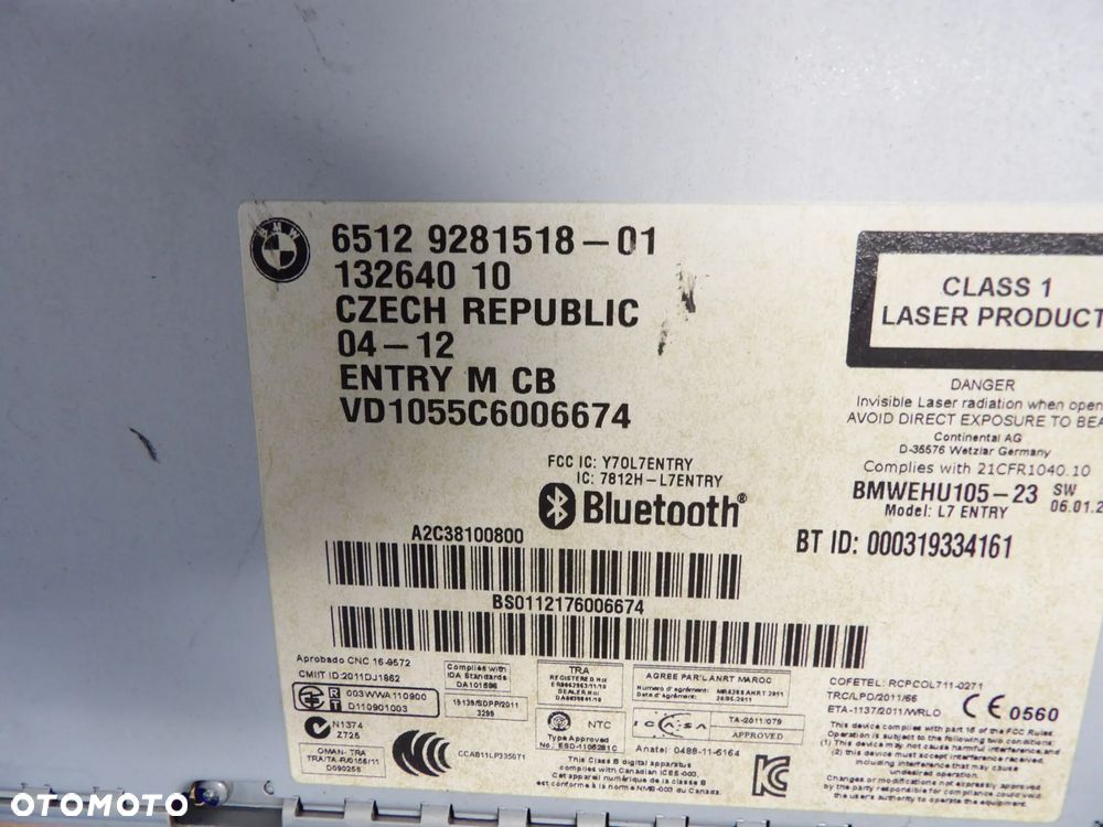 BMW - F30 - RADIOODTWARZACZ CD - NAWIGACJA - 9281518 - 3