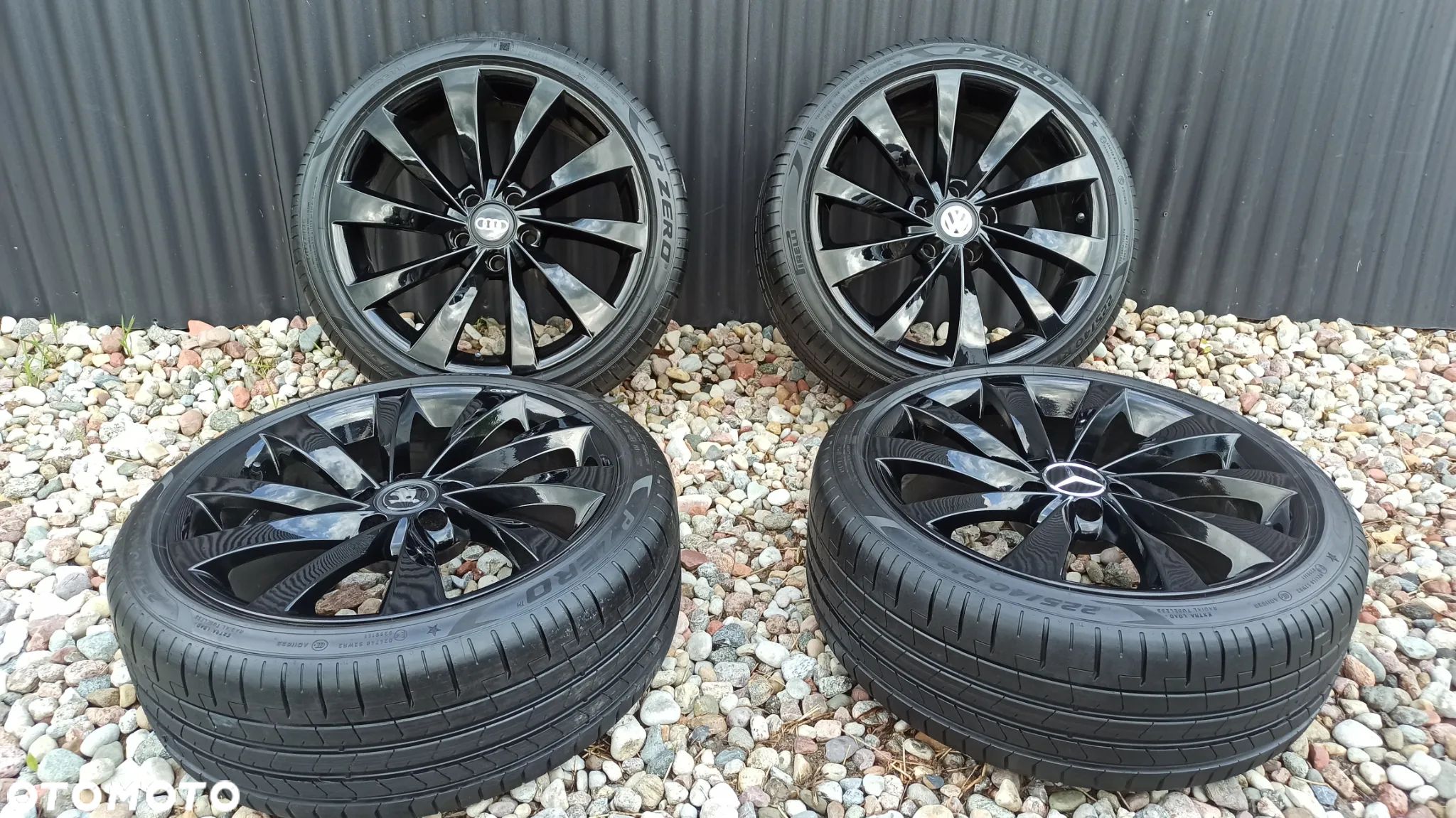 Alufelgi Volkswagen Audi Skoda Seat Mercedes 18 5x112 Koła Felgi Opony - 1