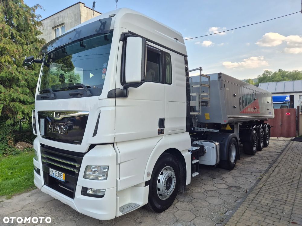 Schmitz Cargobull Waga: 5163kg SKI 24 SL 7.2 / z Niemiec / Podnoszona oś / Aluminiowa wywrotka / KOMPLET Z MAN TGX 470 - 5