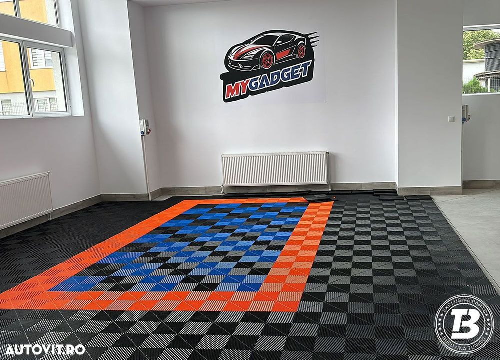 Pardoseala Modulara pentru Garaj si Ateliere Detailing - Albastru - 4