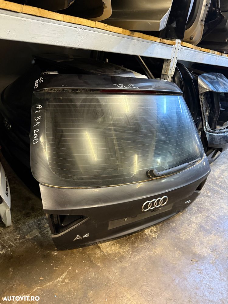 Haion complet AUDI A4 B8 8K combi an 2009-2015 cu luneta, stergator si ornamente - 4