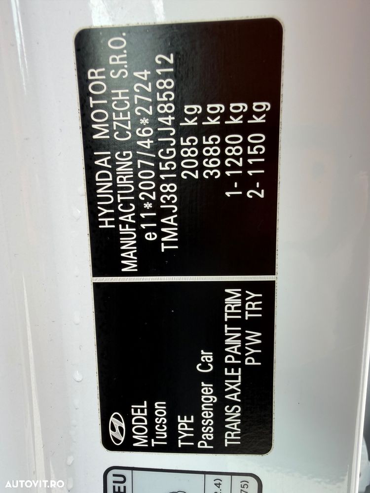 Hyundai Tucson blue 1.7 CRDi 2WD DCT Passion Plus - 8