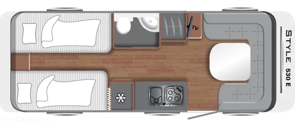 LMC Style 530 E - Łóżka wzdłużne + salon podkowa - 6