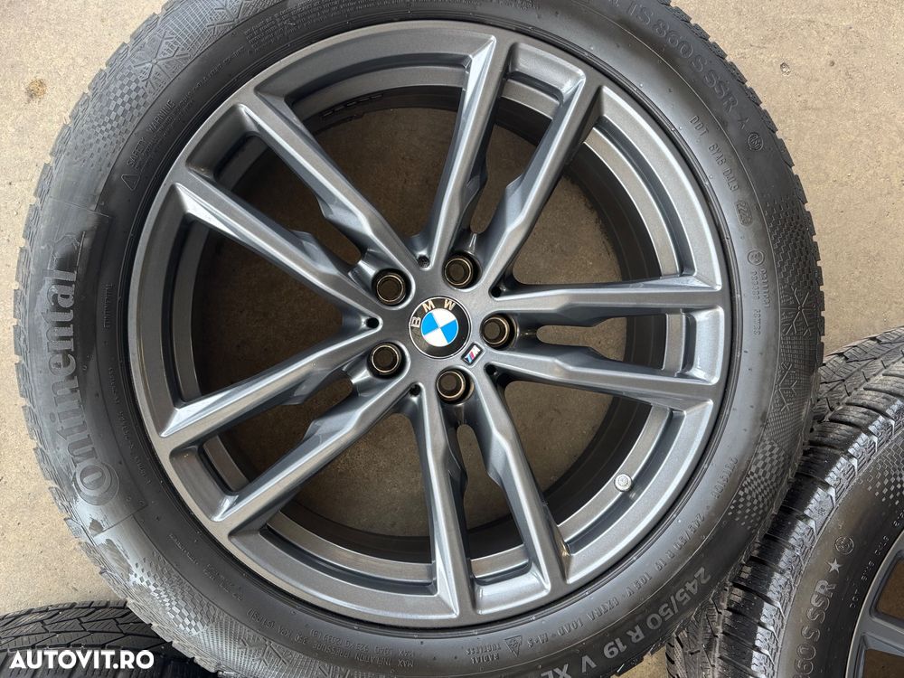 Vând jante originale BMW X3-X4 G01-G02 pe 19” cu anvelope de iarnă - 5