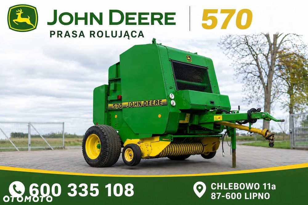 John Deere 570 Stan Idealny Posiadam wiele maszyn Prasa Ciągnik Rozrzutnik - 2