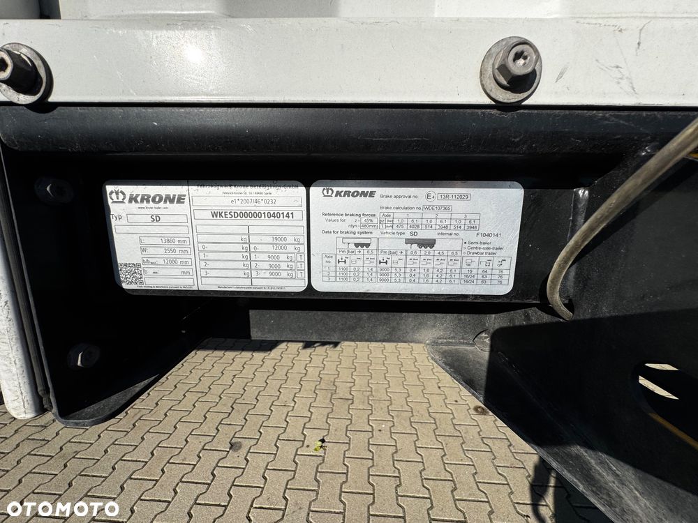 Krone Półmega, varios 385/55R22.5 2.9h wysokość, podnoszony dach, salon PL - 5