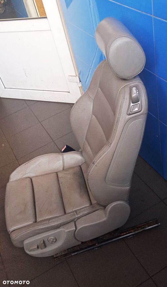 Fotel kierowcy Audi A4 B6 Cabrio skóra - 5