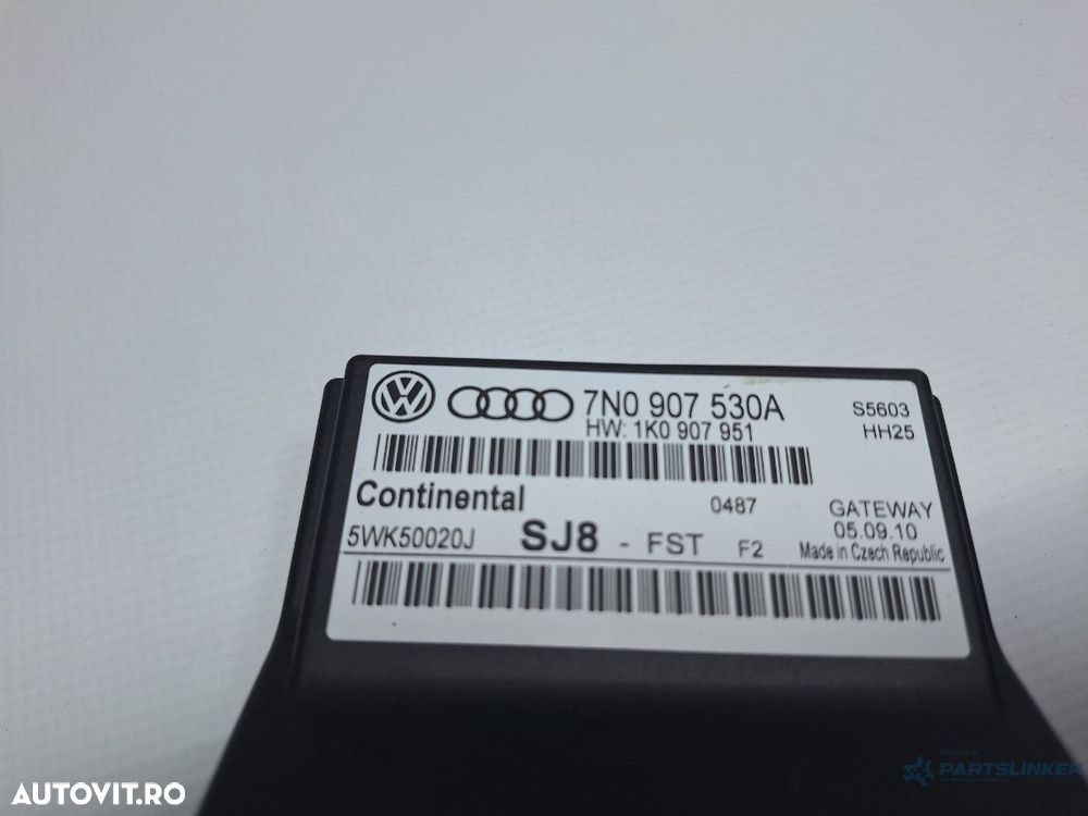 Modul gateway VOLKSWAGEN TOURAN 1T3 2010 - 2015 TDI CFHC Continental 5WK50020J 7N0907530A - 3