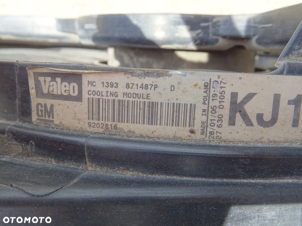 OPEL VECTRA C SIGNUM 2,0T SAAB WENTYLATOR WENTYLATORY CHŁODNICY MODUŁ - 9