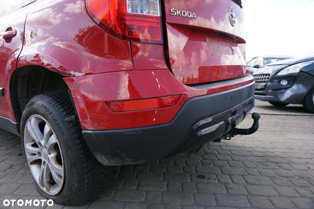 ZDERZAK TYLNY YETI LIFT LF3K  CZERWONY SKODA 2012-2017 - 2