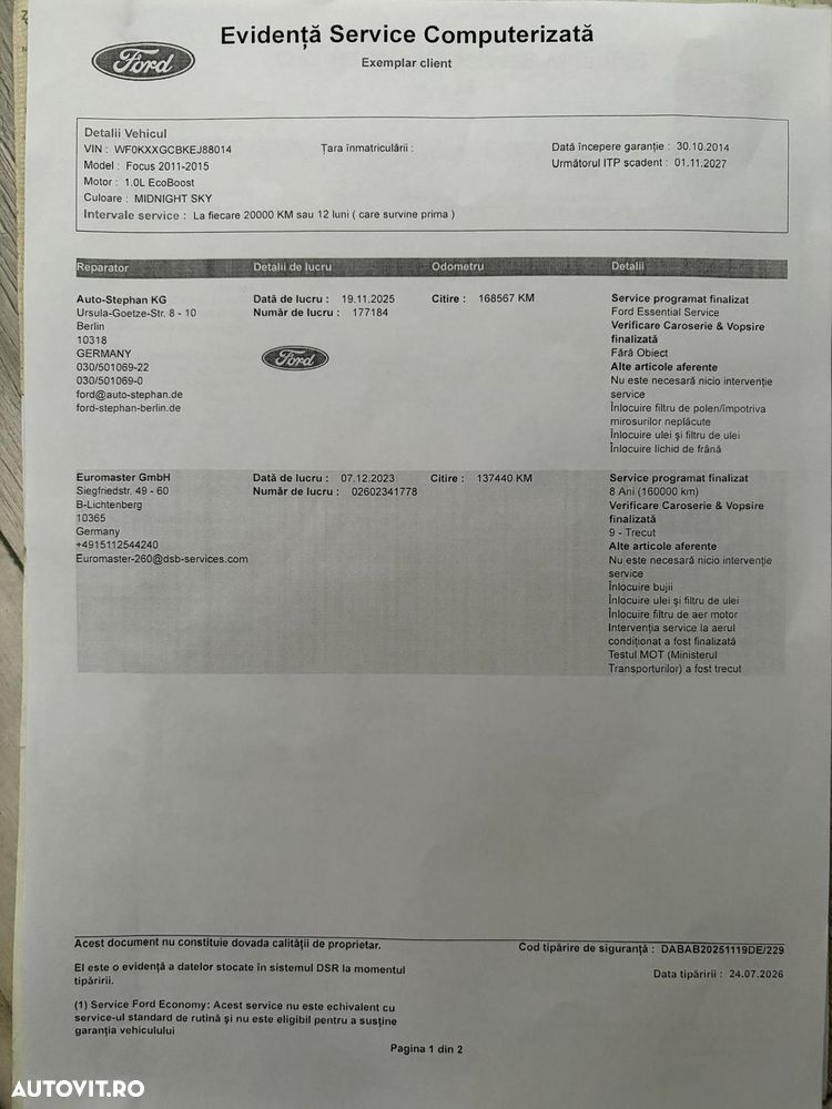 Ford Focus 1.0 EcoBoost Titanium - 25