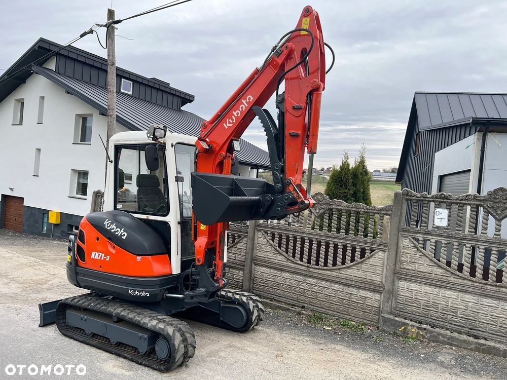 Kubota KX 71-3 | Minikoparka Kubota KX71 | 3 Tony | Silnik 4 Cylindry | Ząb Hydrauliczny | Stan Bardzo Dobry | CENA BRUTTO | UMOWA | Mini Koparka | - 9