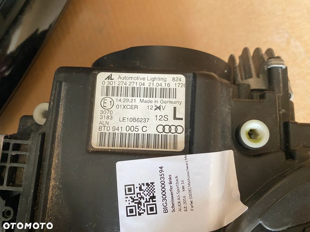 AUDI A5 8T LIFT S - LINE kompletny przód zderzak maska BEZ MALOWANIA LY9T - 19
