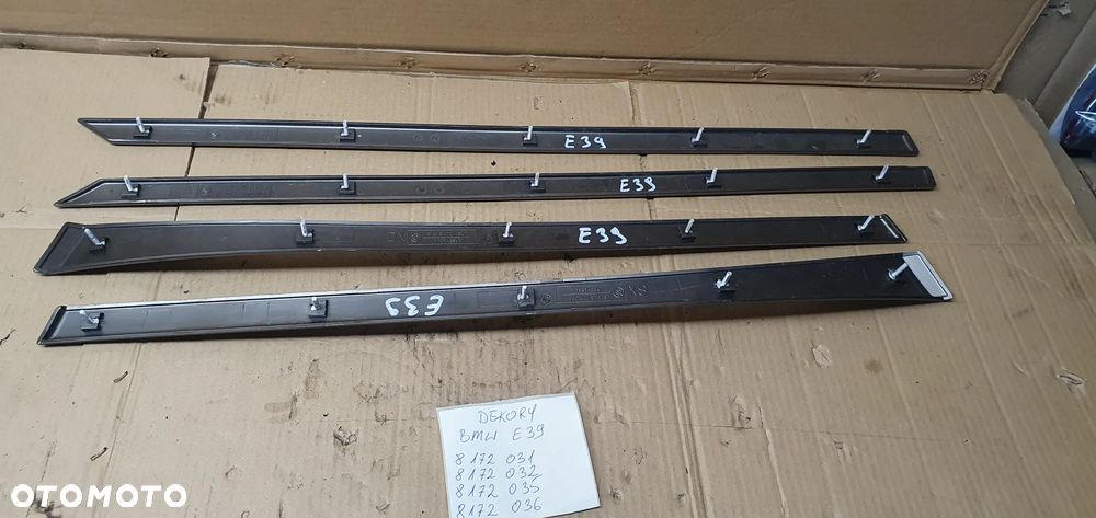 Dekor listwa ozdobna drzwi listwy komplet BMW 5 E39 - 8