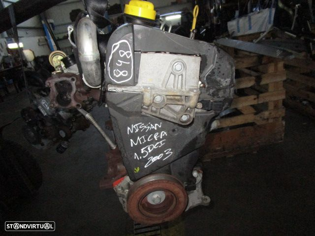 Motor K9K272 NISSAN MICRA 2003 1.5 DCI DELPHI 85 CV - 3